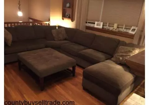 Sofa Sectional w/Chaise/Ottoman