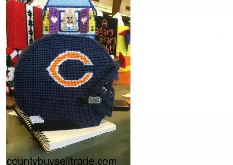 Chicago Bears Football Helmet Tissue Box Cover